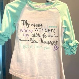 Girls “Attitude like my mama” shirt